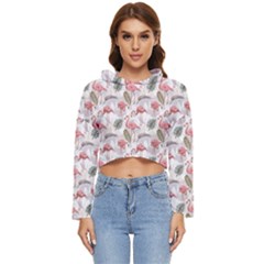 Flamingos Women s Lightweight Cropped Hoodie by Sparkle