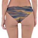 Sunset Waves Pattern Print Reversible Hipster Bikini Bottoms View2