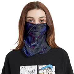 Braille Flow Face Covering Bandana (two Sides) by MRNStudios