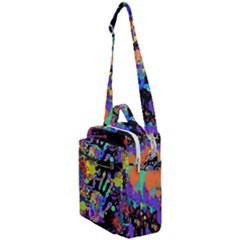 Crazy Multicolored Each Other Running Splashes Hand 1 Crossbody Day Bag by EDDArt
