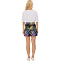 Crazy Multicolored Each Other Running Splashes Hand 1 Mini Front Wrap Skirt View4