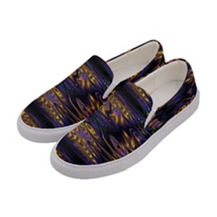 Abstract Art - Adjustable Angle Jagged 1 Women s Canvas Slip Ons by EDDArt