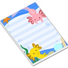 Axolotls Large Memo Pad by ScarletLM