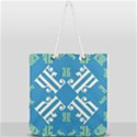 Abstract pattern geometric backgrounds   Full Print Rope Handle Tote (Large) View1