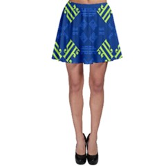 Abstract Pattern Geometric Backgrounds   Skater Skirt by Eskimos