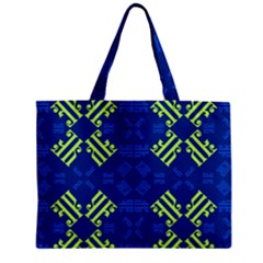 Abstract Pattern Geometric Backgrounds   Zipper Mini Tote Bag by Eskimos