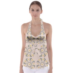 Abstract Pattern Geometric Backgrounds   Babydoll Tankini Top by Eskimos
