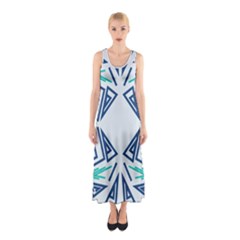 Abstract Pattern Geometric Backgrounds   Sleeveless Maxi Dress by Eskimos