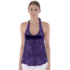 Abstract Pattern Geometric Backgrounds   Babydoll Tankini Top by Eskimos