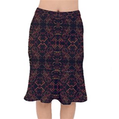 Abstract Pattern Geometric Backgrounds   Short Mermaid Skirt by Eskimos