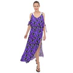 Friggin Bats  Maxi Chiffon Cover Up Dress by NerdySparkleGoth