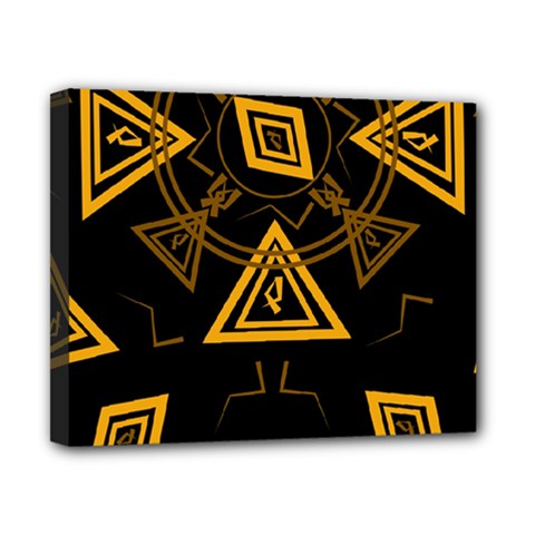 Abstract Pattern Geometric Backgrounds   Canvas 10  X 8  (stretched) by Eskimos