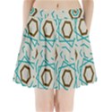 Abstract pattern geometric backgrounds   Pleated Mini Skirt View1