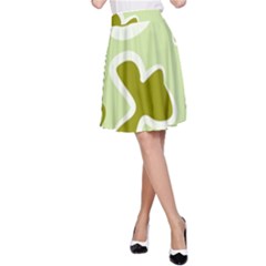 Abstract Pattern Geometric Backgrounds   A-line Skirt by Eskimos