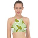 Abstract pattern geometric backgrounds   Racer Front Bikini Top View1