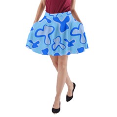 Abstract Pattern Geometric Backgrounds   A-line Pocket Skirt by Eskimos