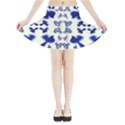 Abstract pattern geometric backgrounds   Mini Flare Skirt View3