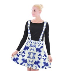 Abstract Pattern Geometric Backgrounds   Suspender Skater Skirt by Eskimos