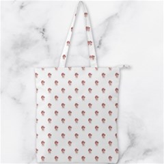 Weird Fantasy Bird Drawing Motif Pattern Double Zip Up Tote Bag by dflcprintsclothing
