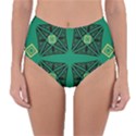 Abstract pattern geometric backgrounds   Reversible High-Waist Bikini Bottoms View1