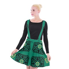Abstract Pattern Geometric Backgrounds   Suspender Skater Skirt by Eskimos