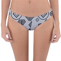 Abstract Pattern Geometric Backgrounds   Reversible Hipster Bikini Bottoms by Eskimos