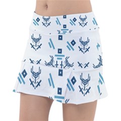 Abstract Pattern Geometric Backgrounds   Classic Tennis Skirt by Eskimos