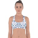 Abstract pattern geometric backgrounds   Cross Back Hipster Bikini Top  View1