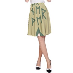 Abstract Pattern Geometric Backgrounds   A-line Skirt by Eskimos