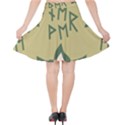 Abstract pattern geometric backgrounds   Velvet High Waist Skirt View2