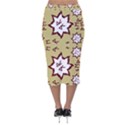 Abstract pattern geometric backgrounds   Velvet Midi Pencil Skirt View2