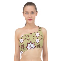 Abstract Pattern Geometric Backgrounds   Spliced Up Bikini Top  by Eskimos