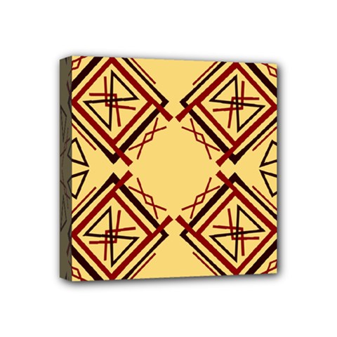 Abstract Pattern Geometric Backgrounds   Mini Canvas 4  X 4  (stretched) by Eskimos
