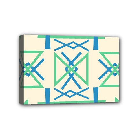 Abstract Pattern Geometric Backgrounds   Mini Canvas 6  X 4  (stretched) by Eskimos