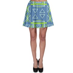 Abstract Pattern Geometric Backgrounds   Skater Skirt by Eskimos