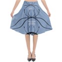 Abstract pattern geometric backgrounds   Flared Midi Skirt View1
