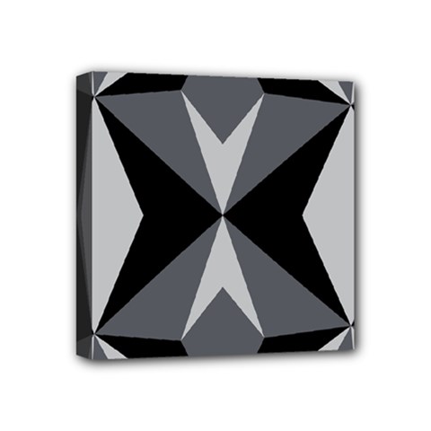 Abstract Pattern Geometric Backgrounds   Mini Canvas 4  X 4  (stretched) by Eskimos