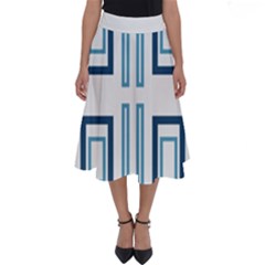 Abstract Pattern Geometric Backgrounds   Perfect Length Midi Skirt by Eskimos