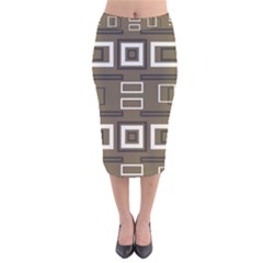 Abstract Pattern Geometric Backgrounds   Velvet Midi Pencil Skirt by Eskimos