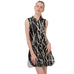Abstract Light Games 9 Kiran Fa457 Sleeveless Shirt Dress by DimitriosArt