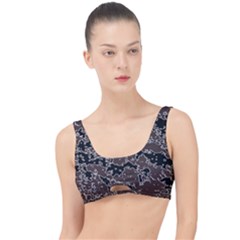 Brown And Black Abstract Vivid Texture The Little Details Bikini Top by dflcprintsclothing