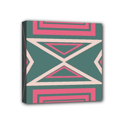 Abstract Pattern Geometric Backgrounds   Mini Canvas 4  X 4  (stretched) by Eskimos