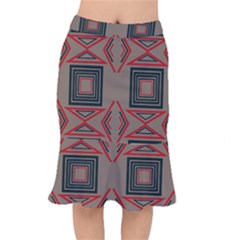Abstract Pattern Geometric Backgrounds   Short Mermaid Skirt by Eskimos