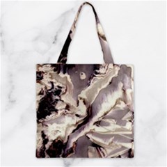Abstract Wannabe Two Zipper Grocery Tote Bag by MRNStudios