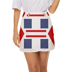 Abstract Pattern Geometric Backgrounds   Mini Front Wrap Skirt by Eskimos