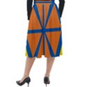 Abstract pattern geometric backgrounds   Classic Velour Midi Skirt  View2