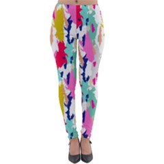 Acryl Paint Lightweight Velour Leggings by CoshaArt