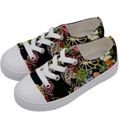 Tropical Pattern Kids  Low Top Canvas Sneakers by CoshaArt