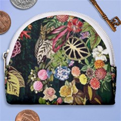 Tropical Pattern Horseshoe Style Canvas Pouch by CoshaArt