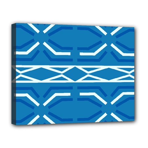 Abstract Pattern Geometric Backgrounds   Canvas 14  X 11  (stretched) by Eskimos